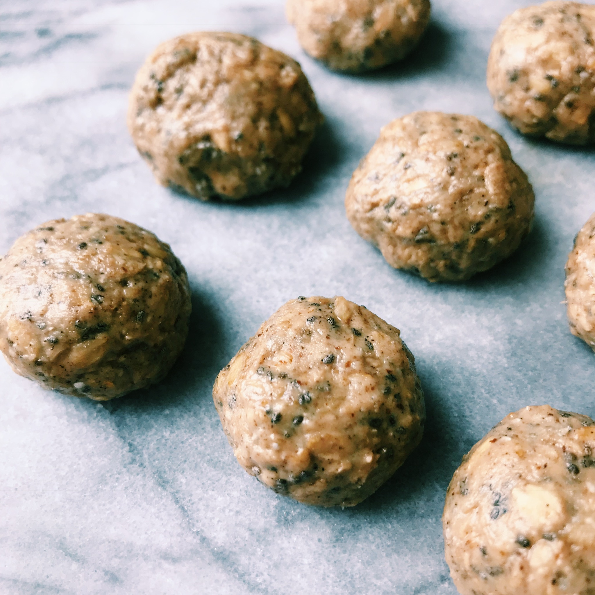 Sprouted Vanilla Tahini Balls