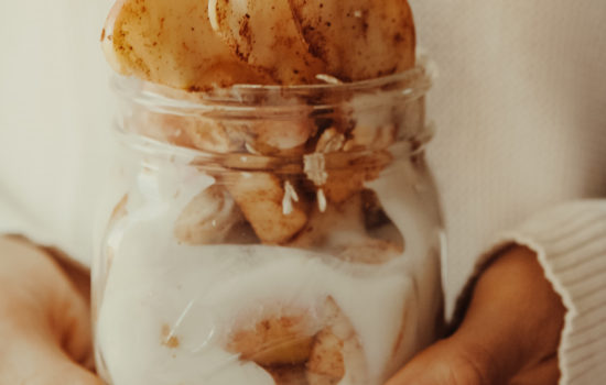 Warm Apple Coconut Yogurt Parfait