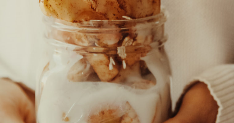 Warm Apple Coconut Yogurt Parfait